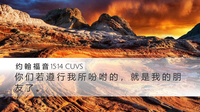 约 翰 福 音 15:14 CUVS Bible Verse Image