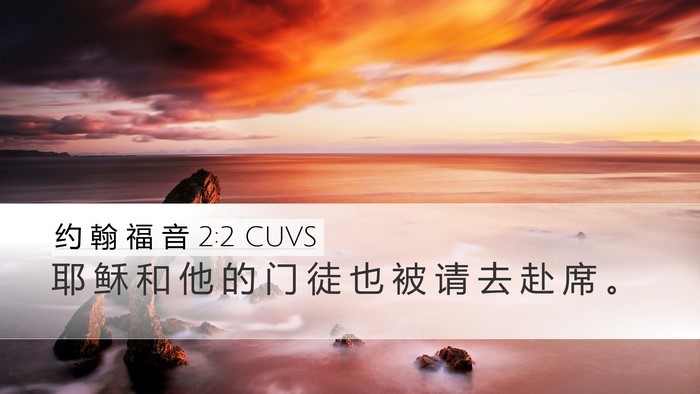 约 翰 福 音 2:2 CUVS Bible Verse Image
