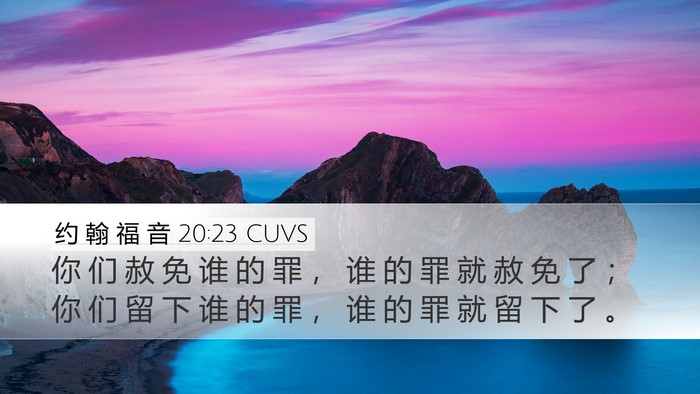 约 翰 福 音 20:23 CUVS Bible Verse Image