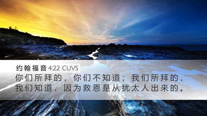 约 翰 福 音 4:22 CUVS Bible Verse Image