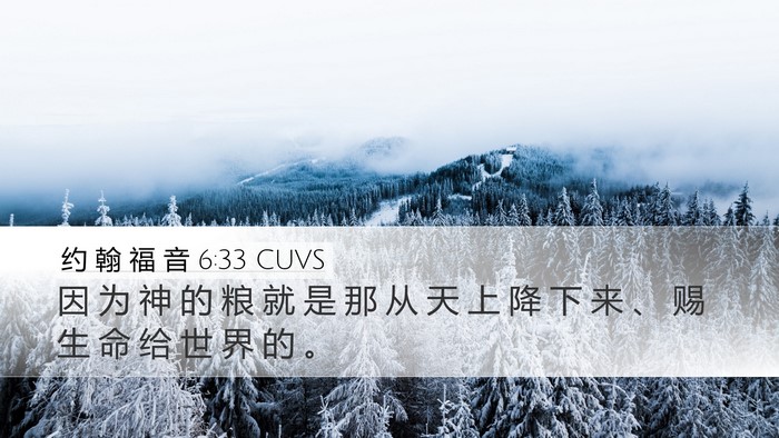 约 翰 福 音 6:33 CUVS Bible Verse Image