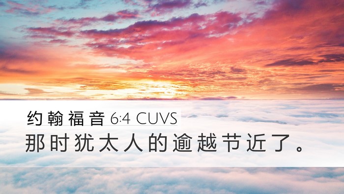 约 翰 福 音 6:4 CUVS Bible Verse Image
