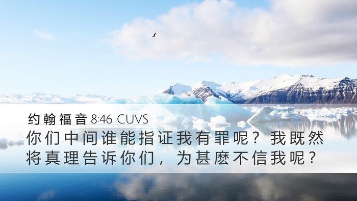 约 翰 福 音 8:46 CUVS Bible Verse Image