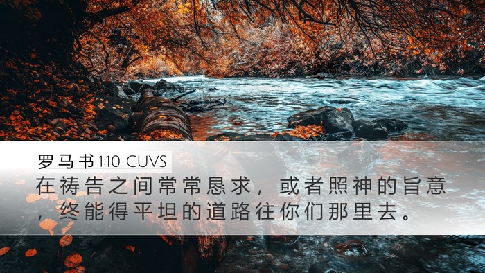 罗 马 书 1:10 CUVS Bible Verse Image