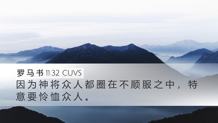 罗 马 书 11:32 CUVS Bible Verse Image