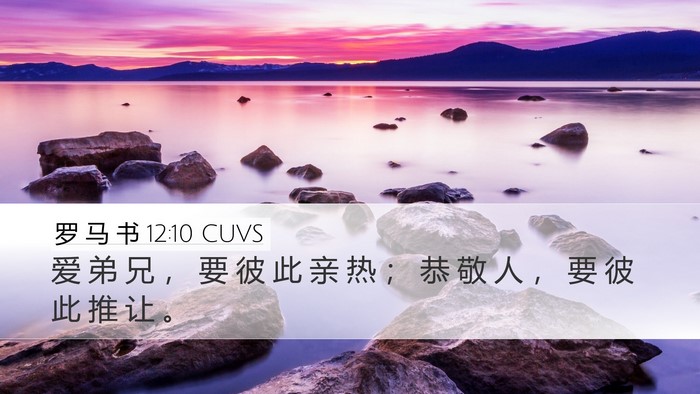 罗 马 书 12:10 CUVS Bible Verse Image