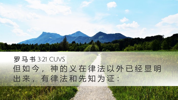 罗 马 书 3:21 CUVS Bible Verse Image