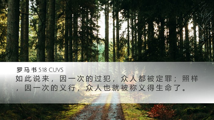 罗 马 书 5:18 CUVS Bible Verse Image