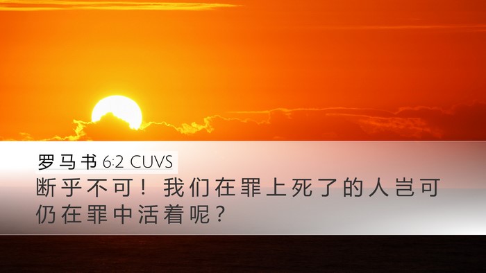 罗 马 书 6:2 CUVS Bible Verse Image
