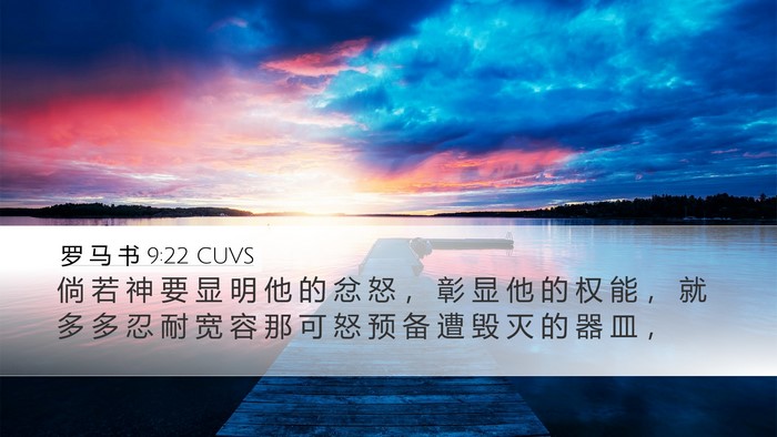 罗 马 书 9:22 CUVS Bible Verse Image
