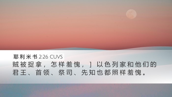 耶 利 米 书 2:26 CUVS Bible Verse Image
