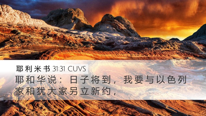 耶 利 米 书 31:31 CUVS Bible Verse Image