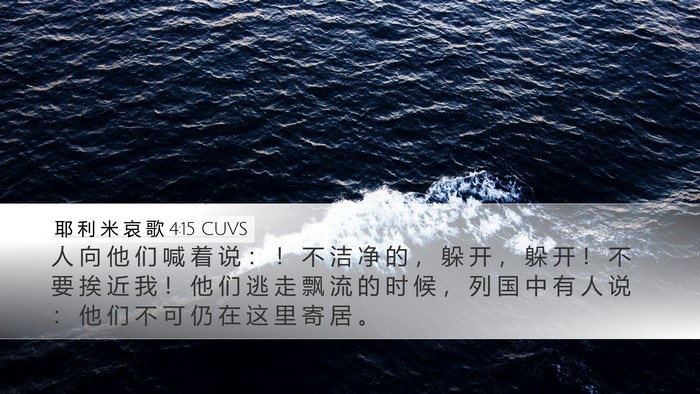 耶 利 米 哀 歌 4:15 CUVS Bible Verse Image