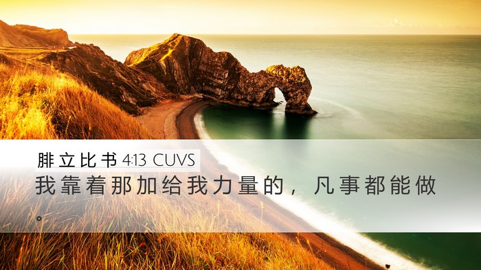 腓 立 比 书 4:13 CUVS Bible Verse Image