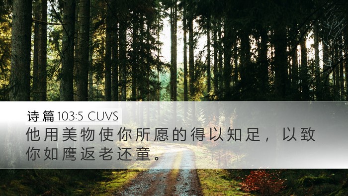 诗 篇 103:5 CUVS Bible Verse Image
