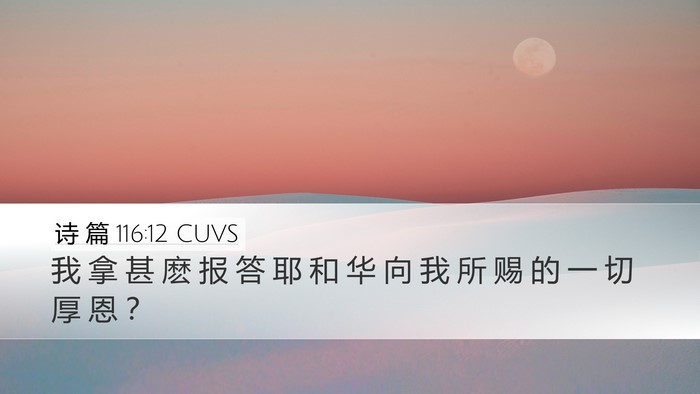 诗 篇 116:12 CUVS Bible Verse Image