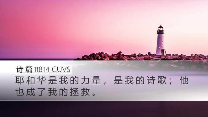 诗 篇 118:14 CUVS Bible Verse Image