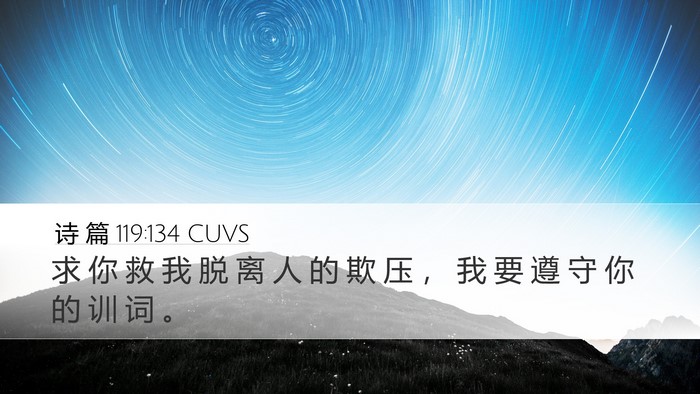 诗 篇 119:134 CUVS Bible Verse Image