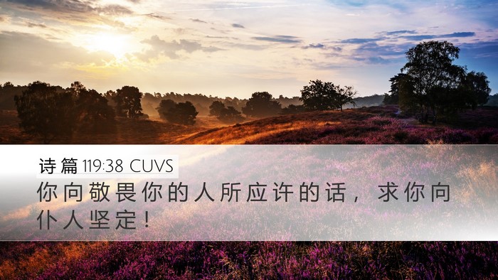 诗 篇 119:38 CUVS Bible Verse Image