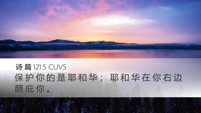 诗 篇 121:5 CUVS Bible Verse Image