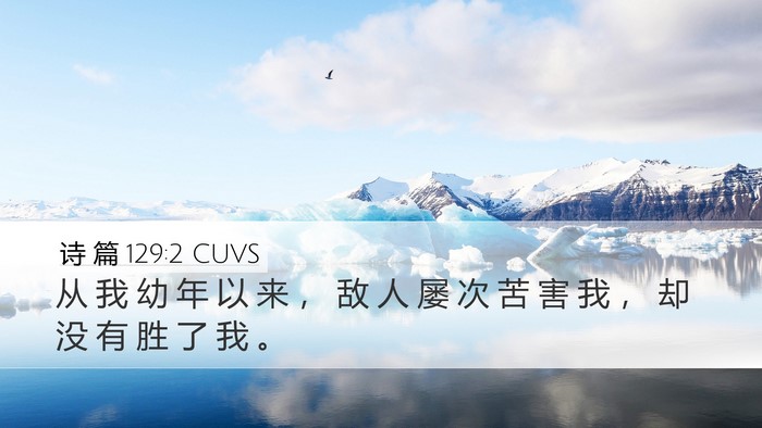 诗 篇 129:2 CUVS Bible Verse Image