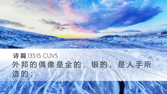 诗 篇 135:15 CUVS Bible Verse Image