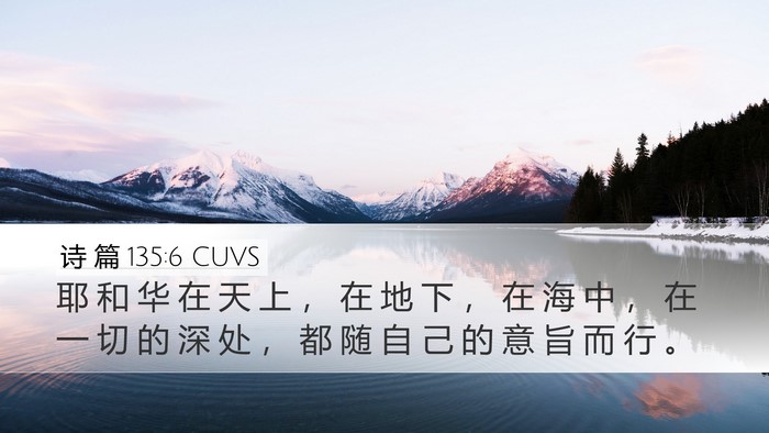 诗 篇 135:6 CUVS Bible Verse Image