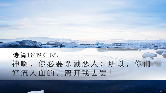 诗 篇 139:19 CUVS Bible Verse Image