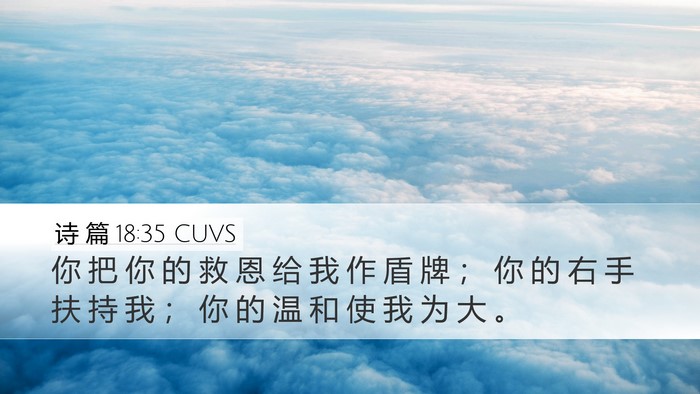 诗 篇 18:35 CUVS Bible Verse Image