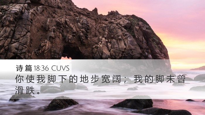 诗 篇 18:36 CUVS Bible Verse Image