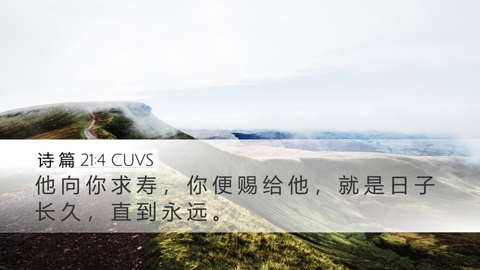 诗 篇 21:4 CUVS Bible Verse Image