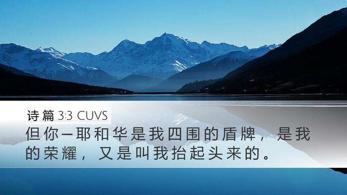 诗 篇 3:3 CUVS Bible Verse Image