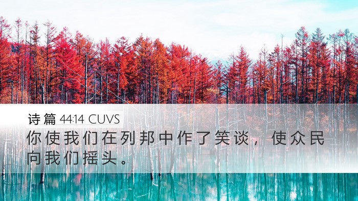 诗 篇 44:14 CUVS Bible Verse Image