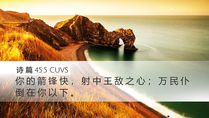 诗 篇 45:5 CUVS Bible Verse Image