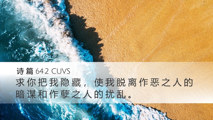 诗 篇 64:2 CUVS Bible Verse Image