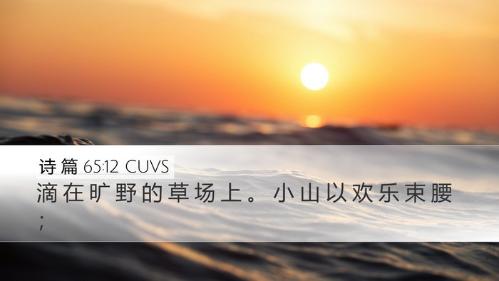 诗 篇 65:12 CUVS Bible Verse Image