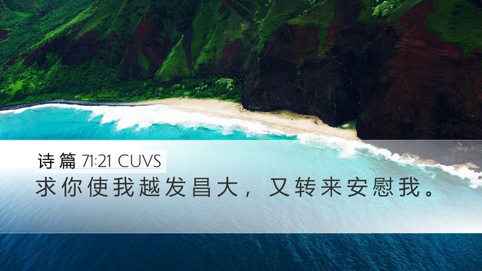 诗 篇 71:21 CUVS Bible Verse Image