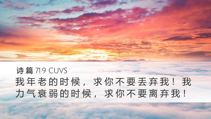 诗 篇 71:9 CUVS Bible Verse Image