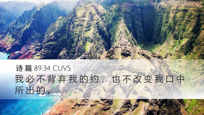 诗 篇 89:34 CUVS Bible Verse Image