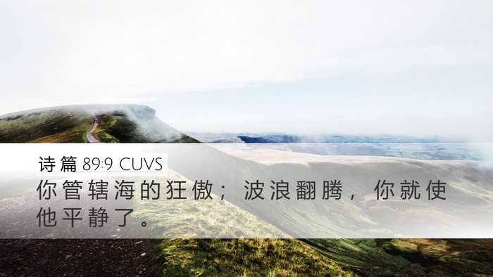 诗 篇 89:9 CUVS Bible Verse Image