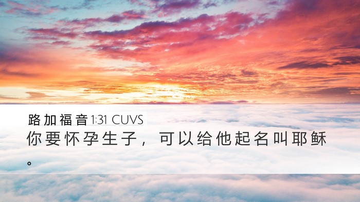 路 加 福 音 1:31 CUVS Bible Verse Image