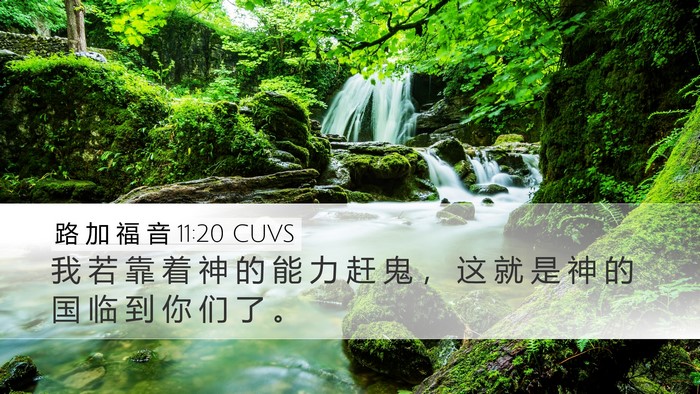 路 加 福 音 11:20 CUVS Bible Verse Image