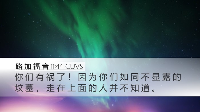 路 加 福 音 11:44 CUVS Bible Verse Image