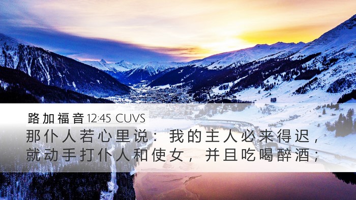 路 加 福 音 12:45 CUVS Bible Verse Image