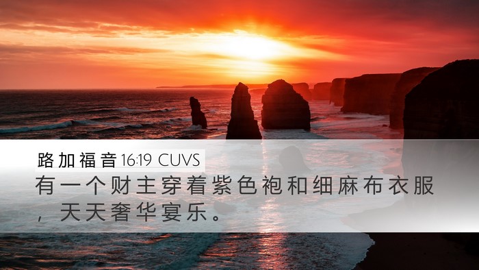 路 加 福 音 16:19 CUVS Bible Verse Image