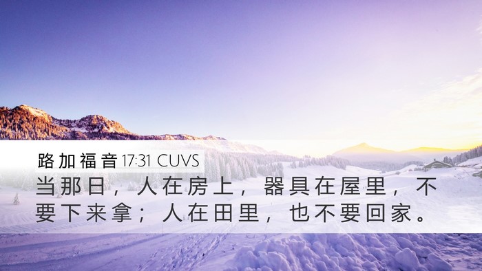 路 加 福 音 17:31 CUVS Bible Verse Image