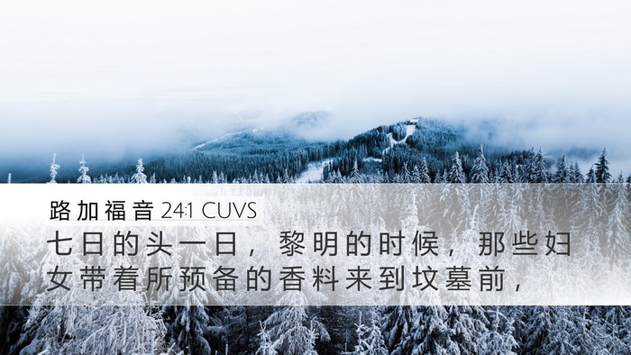 路 加 福 音 24:1 CUVS Bible Verse Image