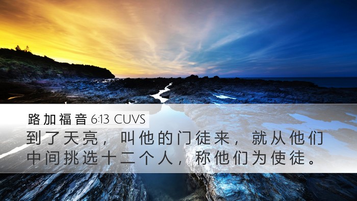 路 加 福 音 6:13 CUVS Bible Verse Image