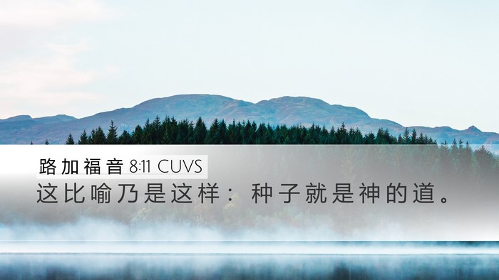 路 加 福 音 8:11 CUVS Bible Verse Image