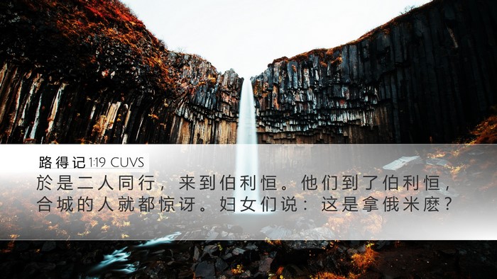 路 得 记 1:19 CUVS Bible Verse Image